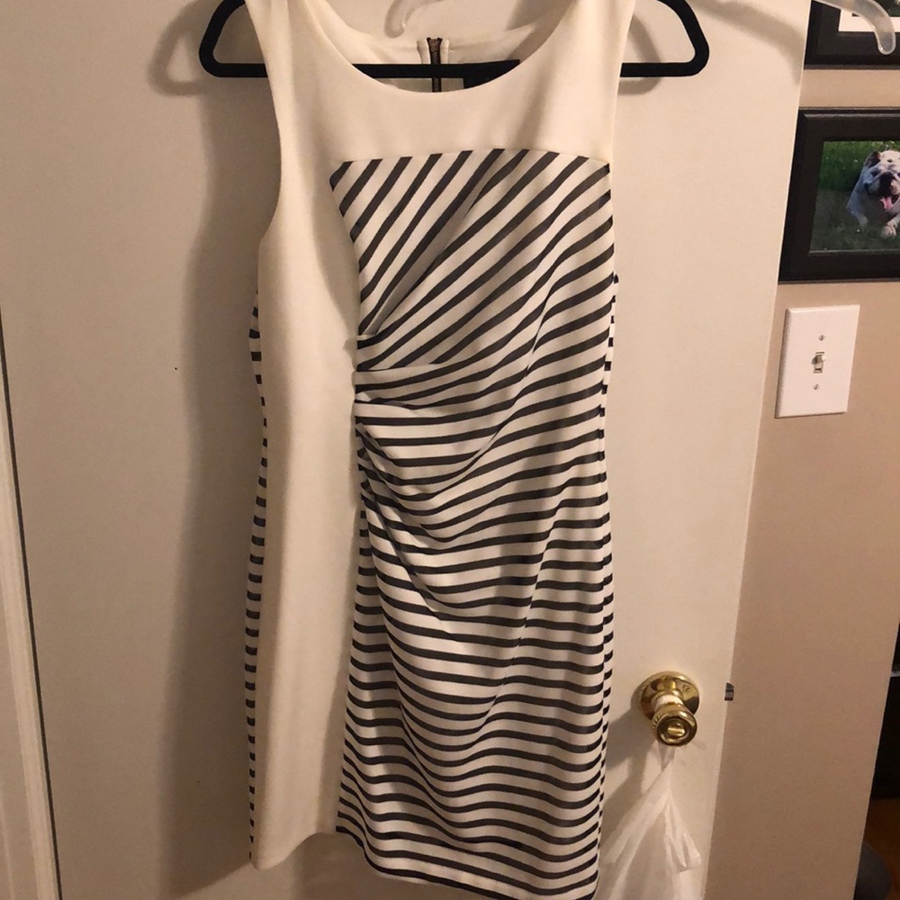 White and black Guess dress